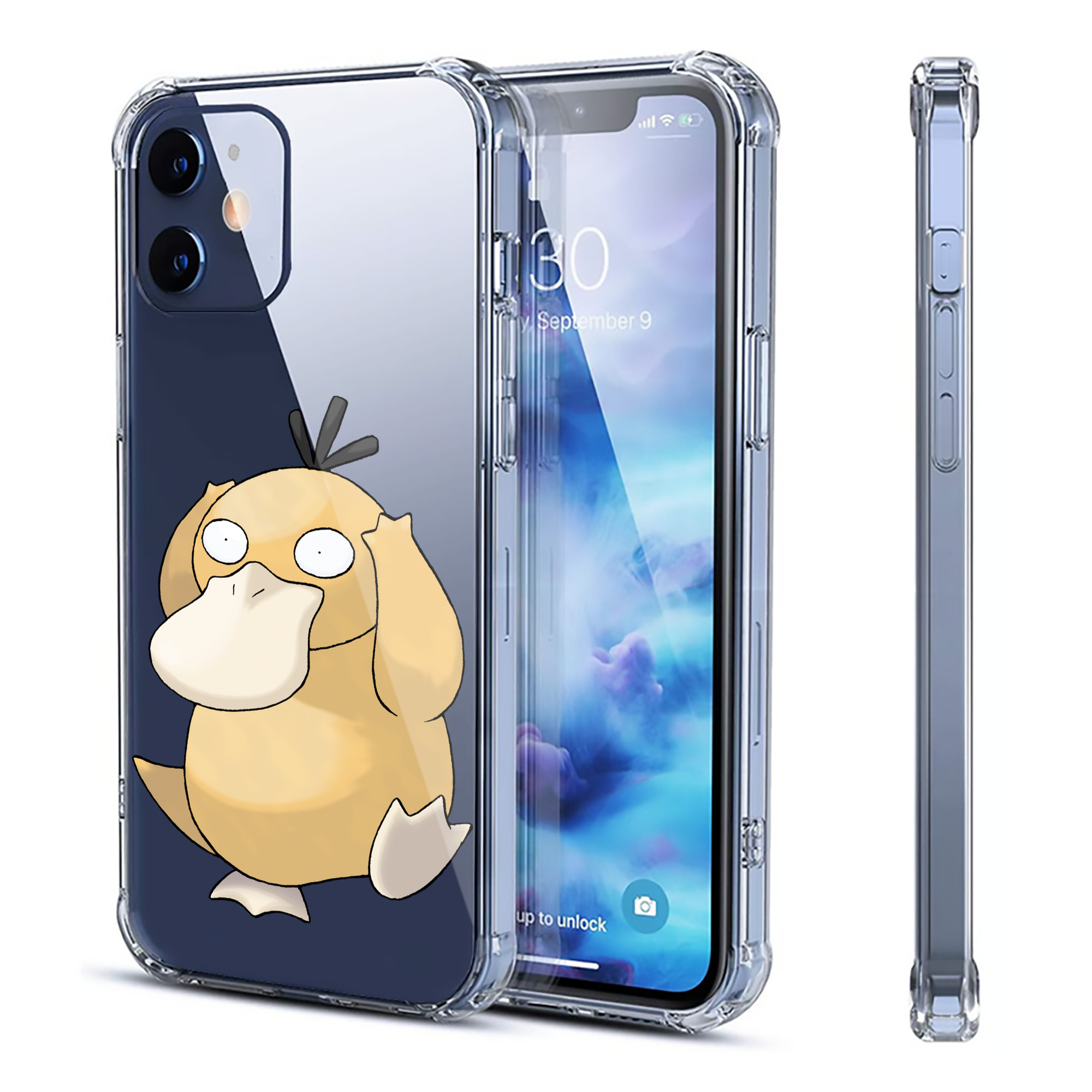 （画像用） ポケットモンスター Pokémon 【iPhone 12シリーズ対応】透明スマホケース（クリアソフトケース）
